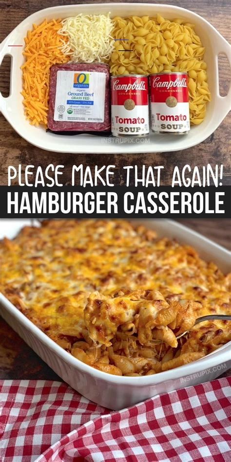 Easy Hamburger Casserole Recipe (4 Ingredients) - # ...