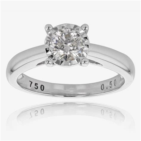 Heavy fit men's designer wedding ring in 10k yellow gold | 4.5mm. 18ct White Gold Certificated Diamond Solitaire Ring .50ct ...