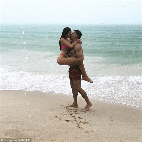 'i'm the star of everyone's snapchat stories, screaming my head off, dancing on tables, running through water fountains, breaking my shoes, getting naked. Love Island's Millie Fuller hints at engagement with ...