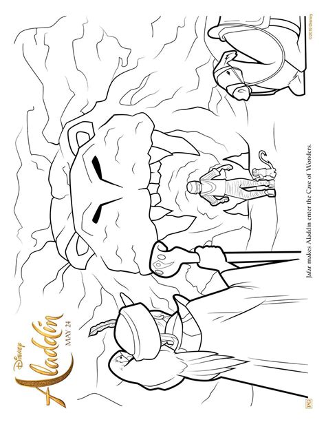 Printable coloring pages of aladdin, jasmine, abu, carpet, sultan, rajah and jafar last updated october 1st 2020. Aladdin Free Coloring Sheets to print from home from Disney!