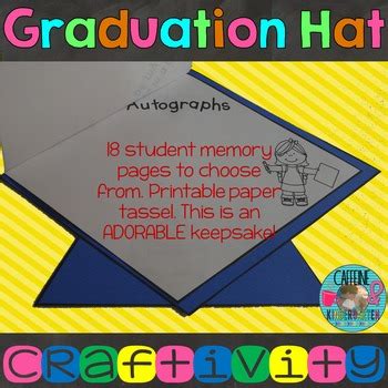 Download the free printable templates and make at many of these kids' crafts can also be done throughout other times of the year or for specific themed units, so be sure to save your favorite ideas. Graduation Craft for End of Year - Kindergarten Preschool | TpT