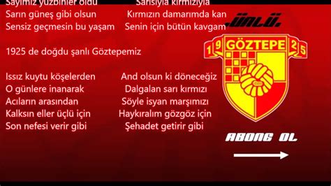 See more of göztepe spor kulübü on facebook. Göztepe İsyan Marşı SÖZ SÖZLERİ - YouTube