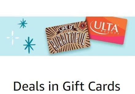 Maybe you would like to learn more about one of these? Amazon: up to 20% off Select Gift Cards | iTunes, Ulta, Gap, Chipotle, more