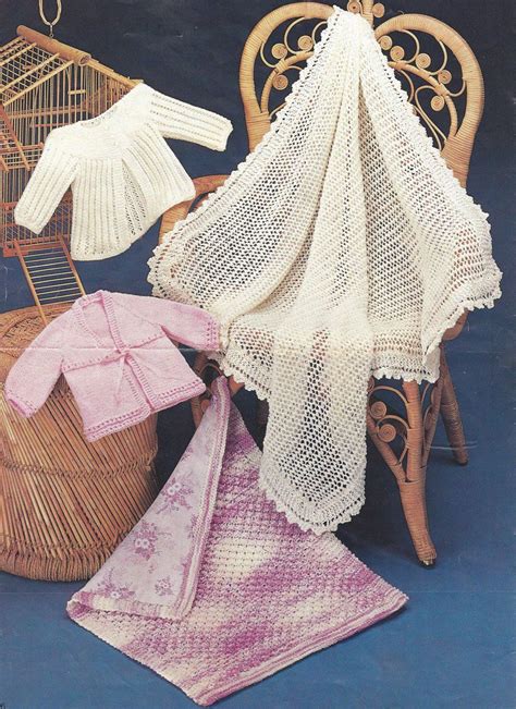Our directory links to free knitting patterns only. PDF Instant Digital Download baby matinee coats shawl ...