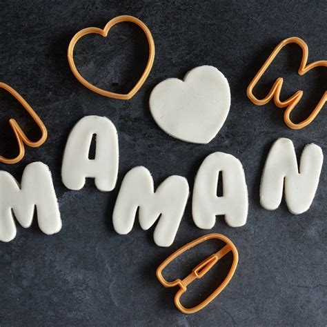 Nach dem üblichen strickmuster verfahren idiom. Mother's day cookie cutter - Set of 4 cookie cutters - La ...