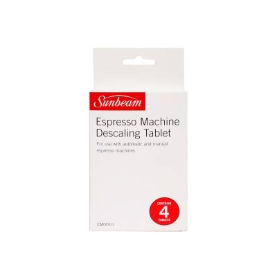 The cleaning tablet removes desposits of coffee oils that build up over time and affect the taste of the coffee and operation of the. Sunbeam Espresso Machine Descale Tablets 4pk - Need A Part