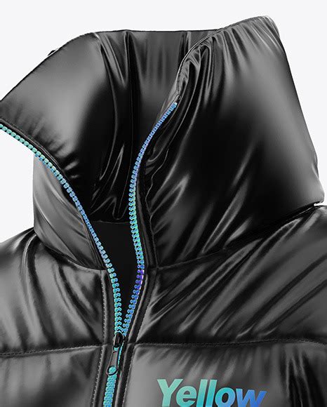 Download Glossy Women's Down Jacket Mockup | Yellow Author