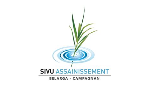Communication du SIVU assainissement Belarga-Campagnan : conception du logotype, réalisation de ...