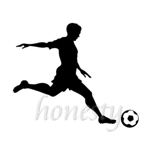 Cara mengecilkan ukuran gambar di photoshop. Soccer Player Sports Wall Home Glass Window Door Car Sticker