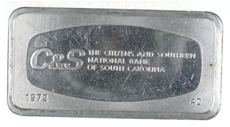 Financial centers and atms near lexington, sc. 1000 GRAINS SILVER- The Citizens & Southern National Bank ...
