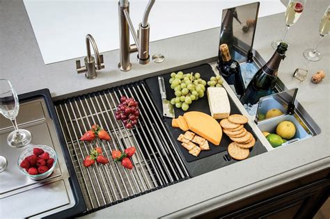 1.2 dual mount double bowl sink. The Chicago Athenaeum - Franke Chef Center, 2017