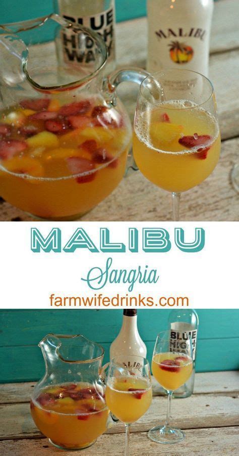 Garnish with lime.ingredients1 part malibu rumcola1 wedge. This Malibu sangria recipe is simple and perfect for a ...