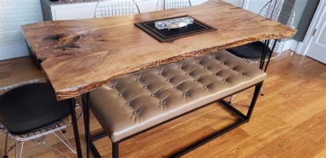 Beautiful maple butcher block counter tops. Maple Plywood Dining Table Top - Live Edge Inlaid Ambrosia ...