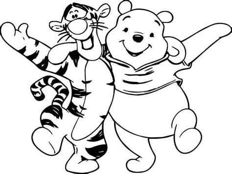 Check out 10 free printable disney christmas coloring pages. Winnie The Pooh Friend Together Coloring Page | Coloring pages