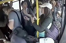 bus flashing female man woman women pervert passenger groping passengers he after genitals his other slap gets
