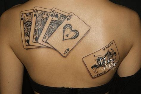 Instead of gift from god, he wrote god from gift. Royal Straight Flush Tattoo | ギャラリー | Tifana Tattoo - 東京 ...