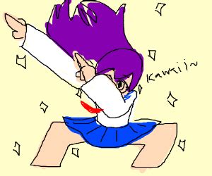 A place to express all your otaku thoughts about anime and manga. Anime girl dabbing - Drawception