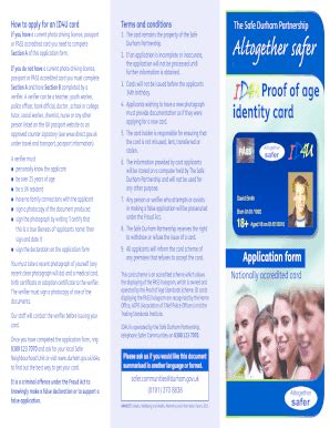 For the most recent information about using. Fillable Online content durham gov Proof of age identity card - Durham County Council - content ...