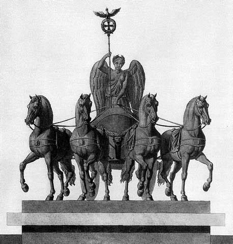 Es wurde in den jahren von 1788 bis 1791 auf anweisung des preußischen königs friedrich wilhelm ii. rbb Preußen-Chronik | Bild: Der Siegeswagen auf dem ...