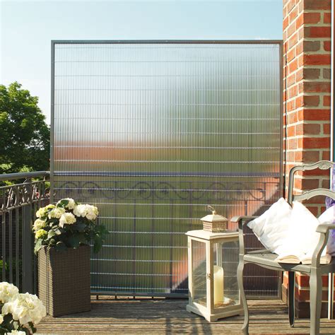 Balkon sichtschutz weide (naturmatten holz). Sichtschutzzaun PVC Kunststoff, Sunline transparent ...