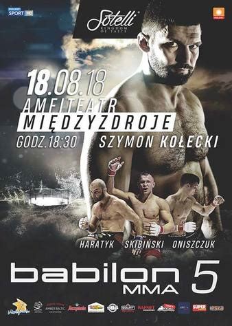 Event odbędzie się już jutro i będzie transmitowany na antenie stacji polsat sport. Babilon MMA 5: Skibiński vs. Melillo | MMA Event | Tapology