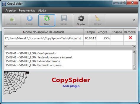 Revisión gratuita por plagio e informe de plagio pagado. CIInforma: CopySpider - Análise de plágio