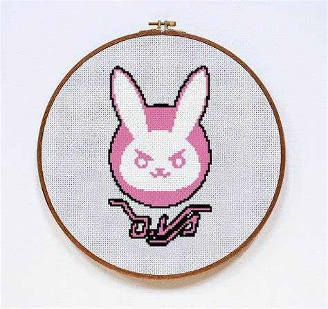 I'm also a crafty person and since starting to make my own cross stitch patterns earlier this year, i decided hey, who's stopping me from making all the heroes in overwatch as cross stitch. Overwatch D.VA Logo Cross Stitch Pattern PDF Download ...