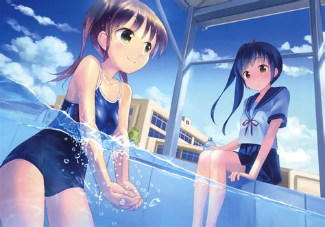 Zerochan has 259,366 blue hair anime images, and many more in its gallery. blue hair brown hair clouds loli original ponytail pool ...