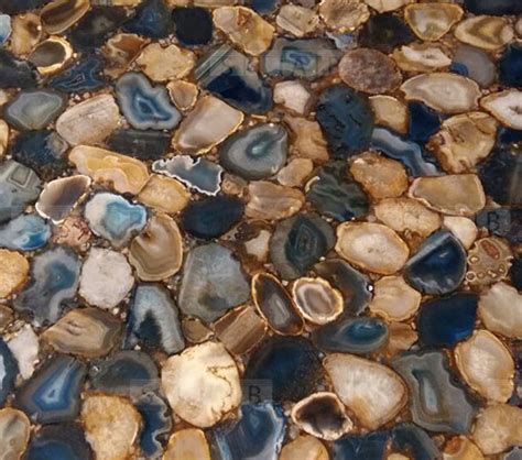 Agate tile & stone inc, edmonton, alberta. Blue Mix Agate translucent precious stone tiles slabs ...