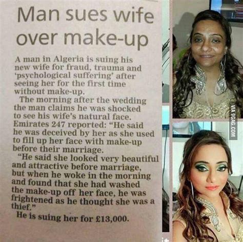 The first thing for you and your wife to do is to discuss in great detail exactly what that agreement would look like. Man Sues His Wife For Being Too Ugly Without Makeup - Facts WT