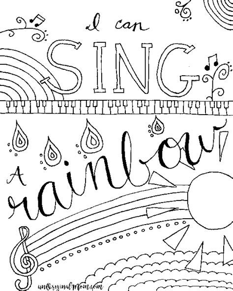 Download them or print online! Relax & Color - Free Printable Musical Coloring Page ...