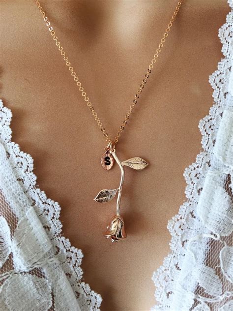 Check spelling or type a new query. Original Beauty And The Beast Rose Necklace, Rose Gold ...