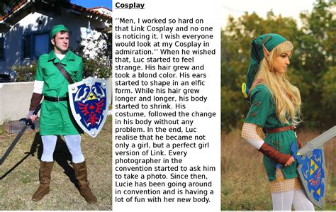 Costume transformation / costume tftg. TG Caption 2: Cosplay by AnotherTGPage on DeviantArt