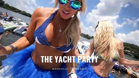 Trip started with our wakeboard boat dumped on its side by transporter, windshield smashed, tower bent, engine wouldn't start. The Epic Boat Party on Old Hickory Lake in Nashville - YouTube