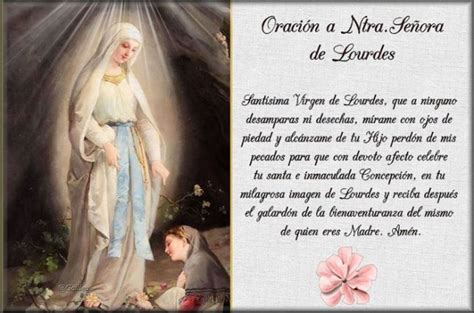 La virgen de lourdes es una de las advocaciones de la virgen maríaa la que más milagros se le alcánzale de tu divino hijo jesucristo la deseada salud, si ha de ser para mayor gloria de dios. Oración a la Virgen de Lourdes