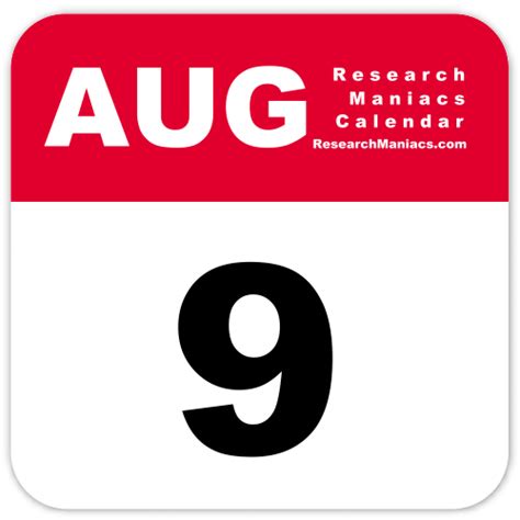 Monday, 9 august 2021 there are 1 days until 9th august. Information about August 9