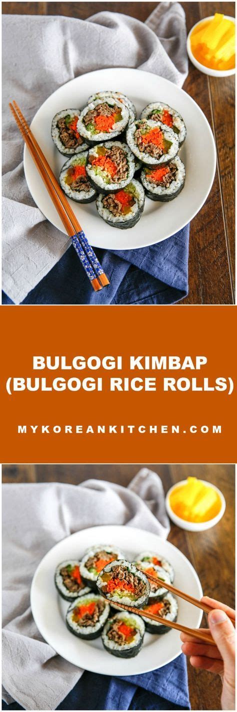 Use any cooked or processed meat from your fridge or pantry. Bulgogi Kimbap (Bulgogi Seaweed Rice Rolls) | Recipe ...