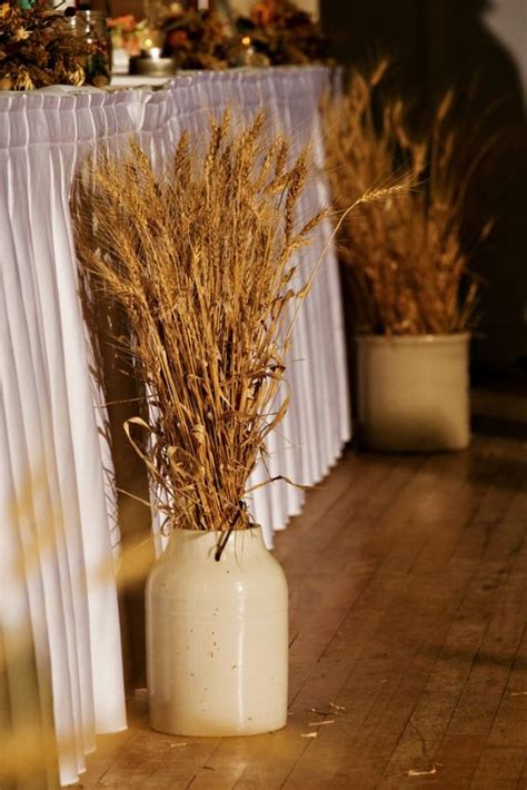 Perfect bridal bouquets · directly from farmers · free shipping 30 Fall Rustic Country Wheat Wedding Decor Ideas | Deer ...