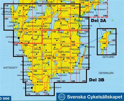 Sträckningen har ändrats något med tiden. Turist & Cykelguide Sverigeleden: Södra delen ...