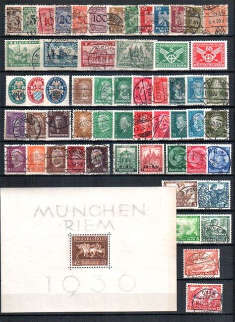 Anschrift und absenderadresse aufs etikett bringen. Deutsches Reich Briefmarken Sammlung Starter & Ergänzungskit