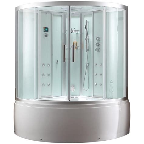 Having a whirlpool tub will deliver you a luxurious experience followed by a few changing programs, and since they come in a few different shapes and sizes, the whirlpool tub can be a great fit for your previous bathtub space. Steam shower Enclosure - Ariel Platinum 59 in x 89 in x 59 ...