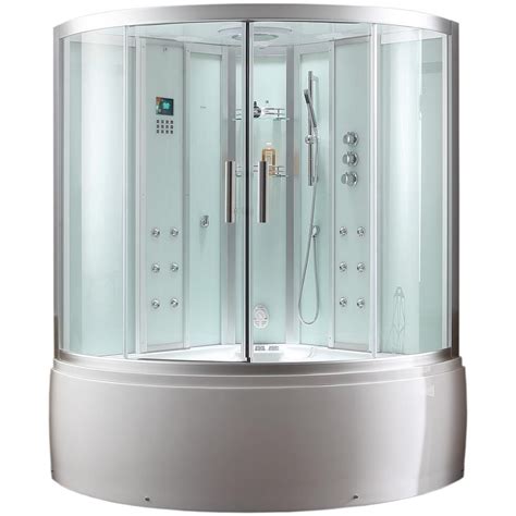 Heritage ™ 5' x 42 whirlpool and bathing pool high gloss heritage ™ 5' x 42whirlpool ❏ 2805.028wc whirlpool featuring system ii: Steam shower Enclosure - Ariel Platinum 59 in x 89 in x 59 ...