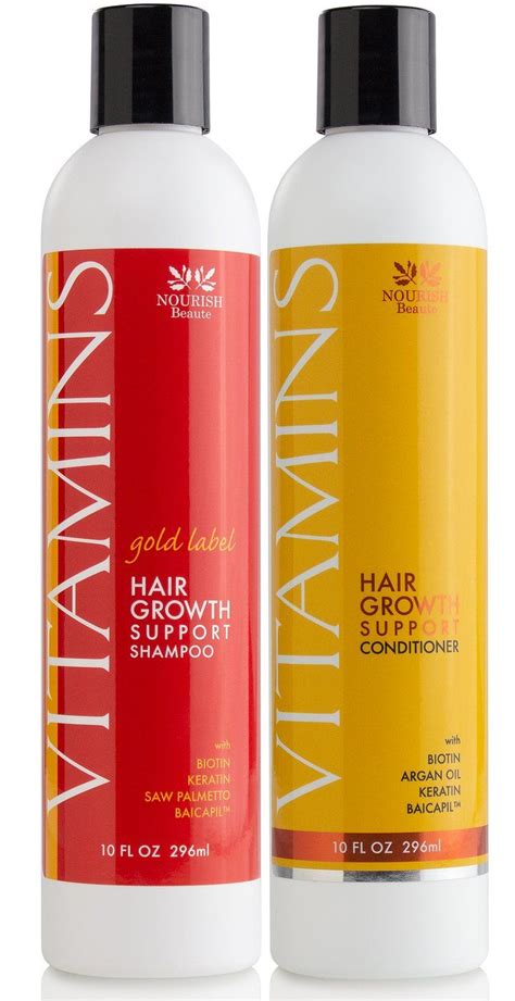 As well as repairs cuticle damage and makes hair more resistant to. Premium Vitamins Hair Growth Support Shampoo and ...