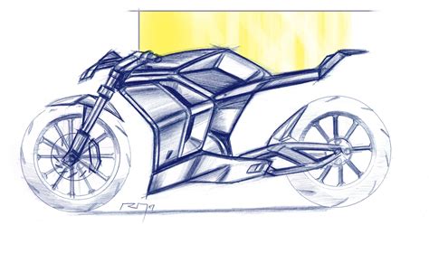 I have again called upon our cruising bike here to show you the. Motorcycle sketch by Radek Micka | Sketches, Design sketch ...