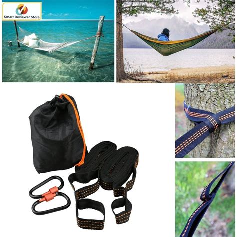 * super lightweight and compact,the hammock suits travelling,camping,hiking,backpacking greatly,or just hanging in the patio to relax. Hammock Tree Straps Pack of 2 Hammock Hanging Straps and 2 Carabiners with Loops # ...