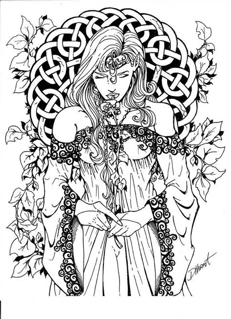 Coloring pages helps children to develop imagination and creativity. wiccan coloring pages | Ingevuld onder Kleurplaten ...