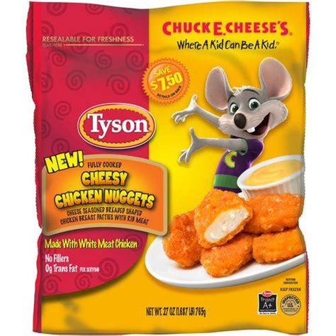 These are a healthier oven baked option and they're deliciously tender and perfectly crisp. Tyson Cheesy Chicken Nuggets, 27 oz (Frozen) (With images ...