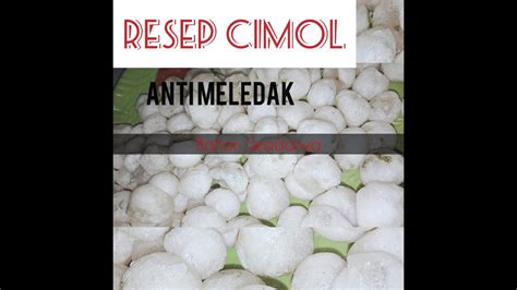 Selengkapnya, langsung saja simak di sini, ya. RESEP CIMOL BAHAN SEADANYA ANTI MELEDAK - YouTube