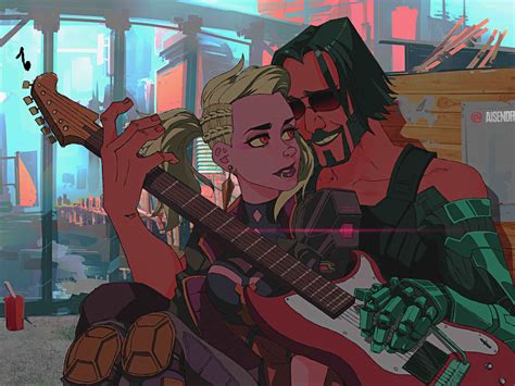 Click on the background image to visit the steam workshop page. 1400x1050 Johnny Silverhand In Love Playing Guitar ...