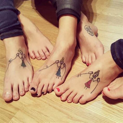 Check out our sisters tattoo for 3 selection for the very best in unique or custom, handmade pieces from our shops. 20 Matching Sister Foot Tattoos Ideas Images - SheIdeas